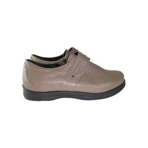 Apex Women's A832W Linda Taupe Leather Classic Monk Strap Shoes 10 X Wide